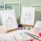 20 Pcs Stretched Pre Drawn Canvas African American Canvas to Paint Afro Queen Black Art for Painting for Adults Outline Pre Drawn Stretched Cotton Art to Paint Party Set, 8 x 10